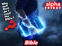 Alpha Friday Bible Logo